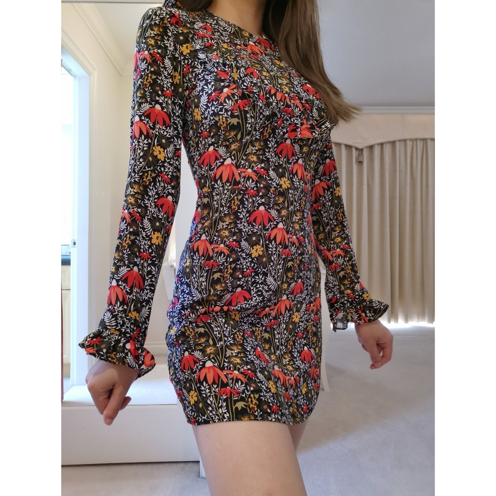 Topshop floral print dress petite